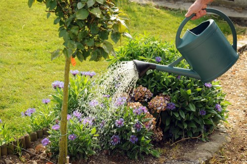 Hard landscaping and planting features for an Osterley outdoor space
